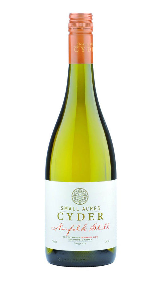 A 750ml bottle of Norfolk Still 2021 Apple Cider - Small Acres Cyder
