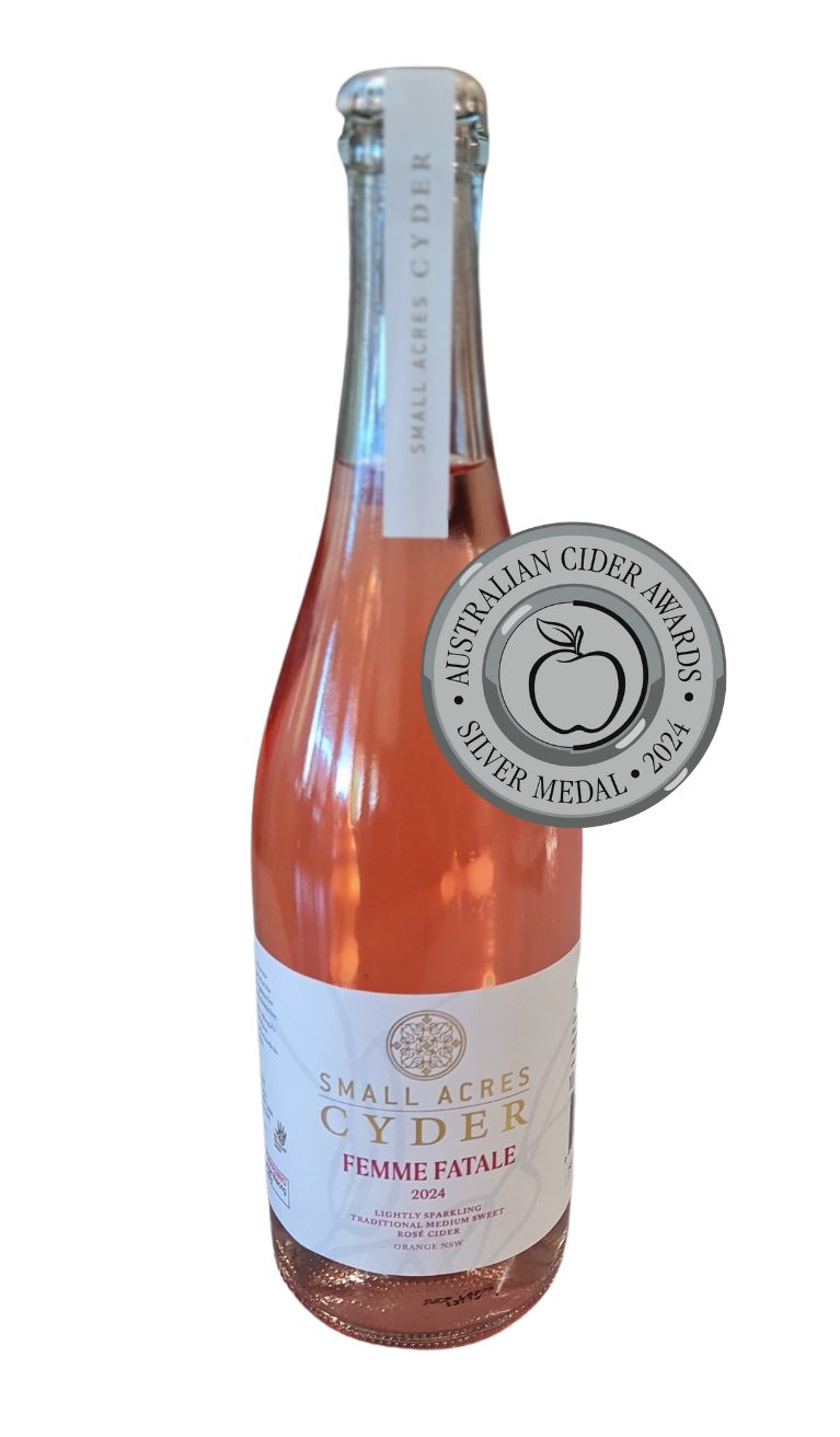 Small Cizer Femme Fatale Rosé / Rose Cider – Small Acres Cyder