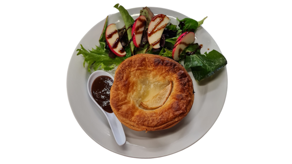 Pulled Pork & Cider Pie and Salad